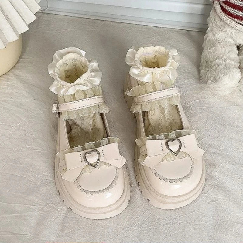 2025 Summer New School Girl JK Loafer Pumps Platform Shoes