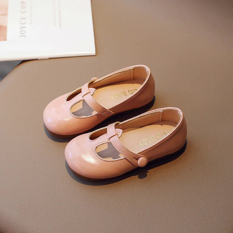 2025 new style soft soled leather shoes  fashionable and versatile princess shoes