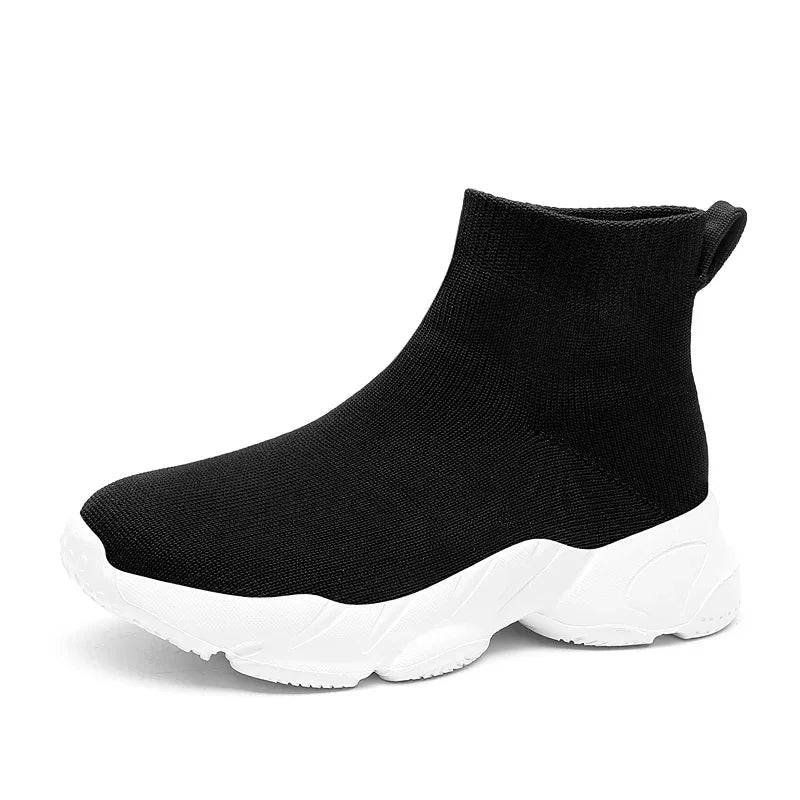 Kids Shoes Girls Sneakers Fashion Knit Luxury Designer High Top Shoes