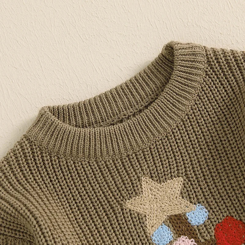 Kalvin Embroidery Warm Pullover Knitwear Sweaters