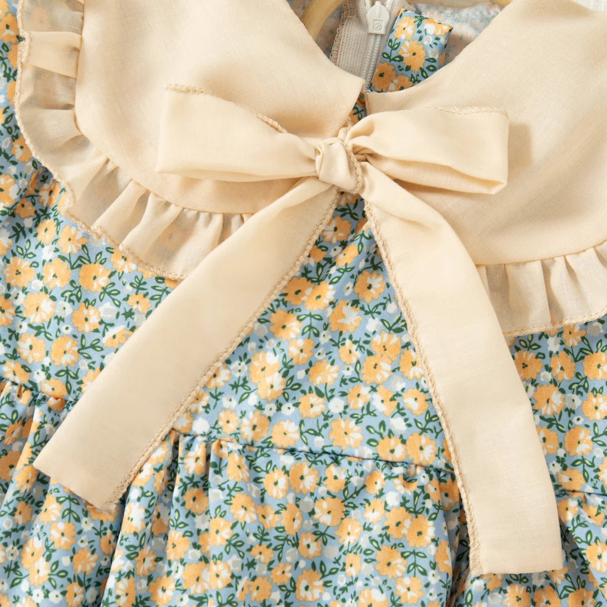 Baby Girl Dresses Summer Floral Bow Short Sleeve Girls Dresses