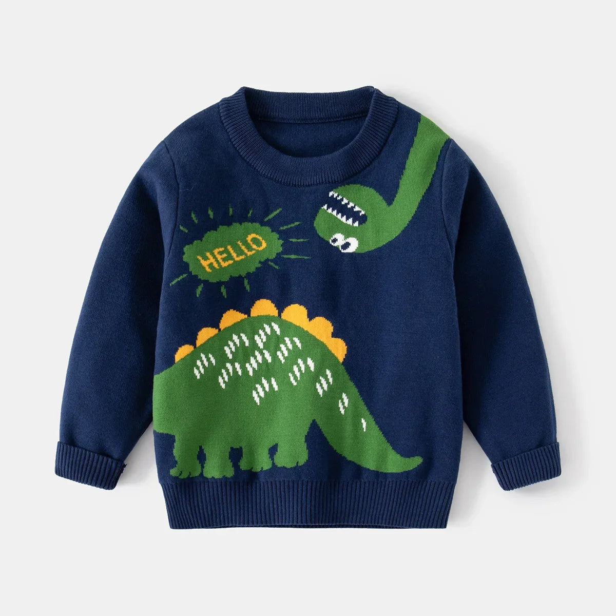 Arnold Dinosaur Spring Clothing Sweater - GuGuTon baby store - Baby Fashion - Toddlers Outfits - Babies Outfits - Toddler Clothes - Kids Clothing - Newborn Clothes - Newborn Wear - Kids Wear - Trending Clothes - Trending Outfits - Fall Fashion - Winter Fashion - Girls Clothes - Boys Clothes - Babies Wear - Kids Accessories - KidsWear - Summer Clothes - Summer Fashion - Summer Trend - Falls Sweaters - Tops - Bottom - Jeans - Blouse - Dresses - Newborn Dresses - Toys