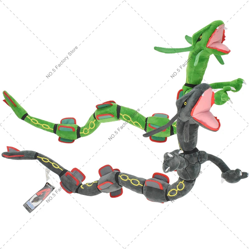 Anime Pokemon Kawaii Shiny Rayquaza Plush Doll Stuffed Figure Toy Quality Stuffed Animals Peluche Great Birthday Gift