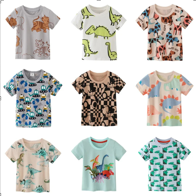 Richard Cartoon Printed Short Sleeve Tees - GuGuTon baby store - Baby Fashion - Toddlers Outfits - Babies Outfits - Toddler Clothes - Kids Clothing - Newborn Clothes - Newborn Wear - Kids Wear - Trending Clothes - Trending Outfits - Fall Fashion - Winter Fashion - Girls Clothes - Boys Clothes - Babies Wear - Kids Accessories - KidsWear - Summer Clothes - Summer Fashion - Summer Trend - Falls Sweaters - Tops - Bottom - Jeans - Blouse - Dresses - Newborn Dresses - Toys