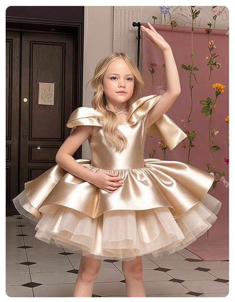 Girls' Christmas Dress, Birthday Party Dress, Important Holiday Ball Gown, Flower Girl Dress