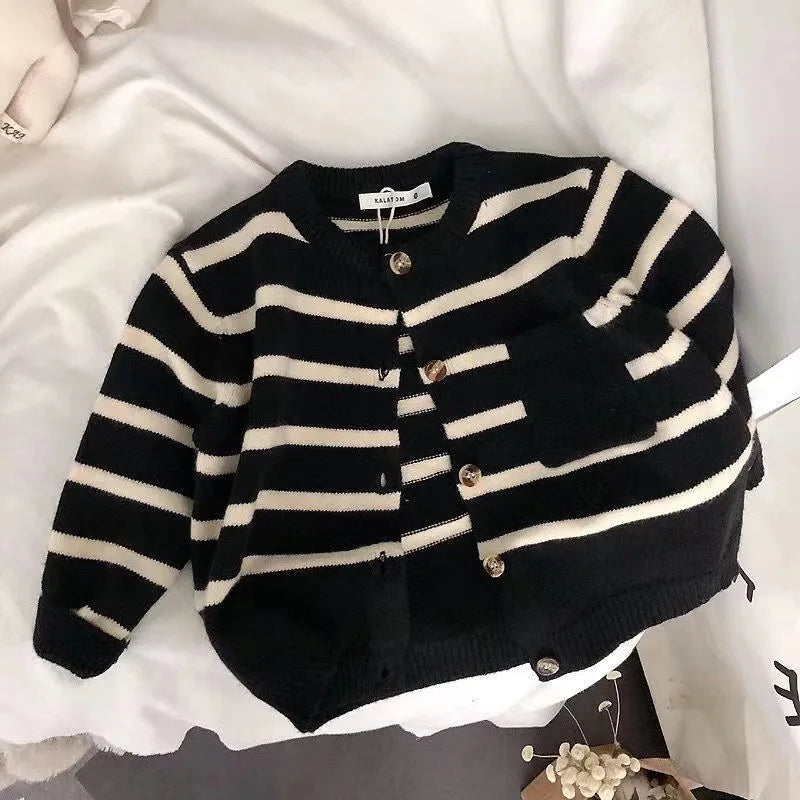 Xavier Fashion Striped Kids Sweater