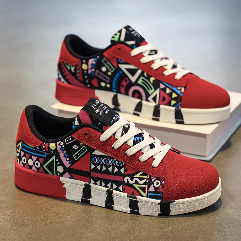 YRZL Skateboard Shoes Men Canvas Sneakers Casual Breathable Walking Shoes