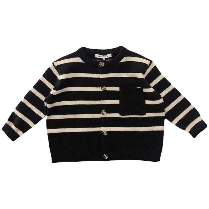 Xavier Fashion Striped Kids Sweater