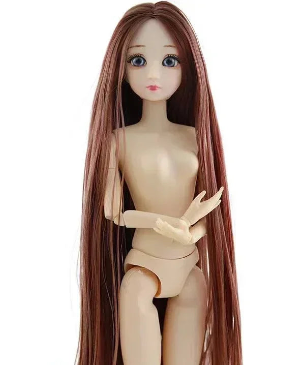 30cm Bjd Doll 12 Moveable Joints 1/6 Girl's Dress 3D Eyes Toy with Clothes Shoes Kids Toys for Girl Children Gift doll