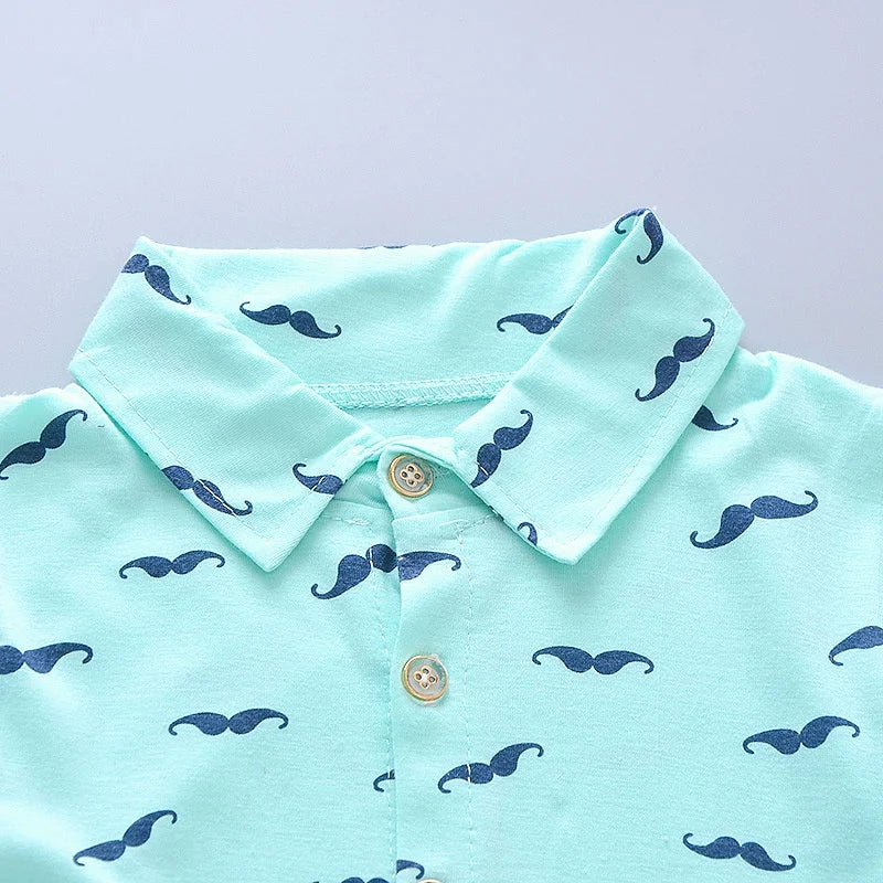 Pedro Short-Sleeved Printed Shirt + Shorts - GuGuTon baby store - Baby Fashion - Toddlers Outfits - Babies Outfits - Toddler Clothes - Kids Clothing - Newborn Clothes - Newborn Wear - Kids Wear - Trending Clothes - Trending Outfits - Fall Fashion - Winter Fashion - Girls Clothes - Boys Clothes - Babies Wear - Kids Accessories - KidsWear - Summer Clothes - Summer Fashion - Summer Trend - Falls Sweaters - Tops - Bottom - Jeans - Blouse - Dresses - Newborn Dresses - Toys