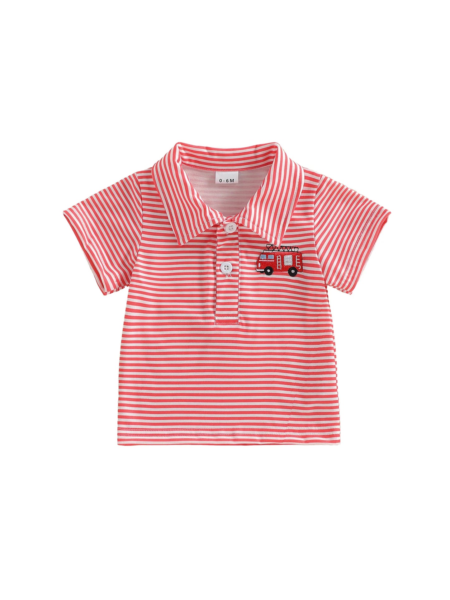 Yudy Patriotic Short Sleeve Loose Fit Top