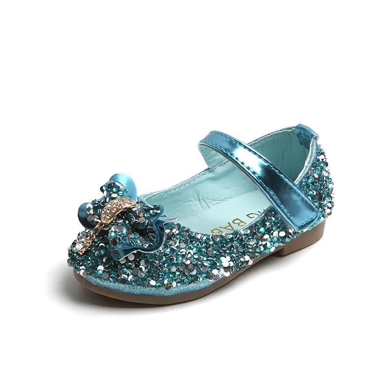 Girls Diamond Princess Shoe2026 Spring Autumn Korean Edition