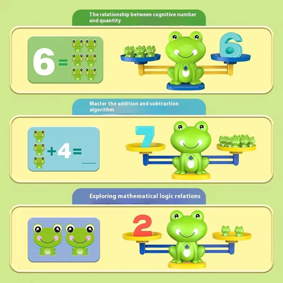Mathematical Intelligence Math Toys Funny Frog Scale Children's Early Education Toys
