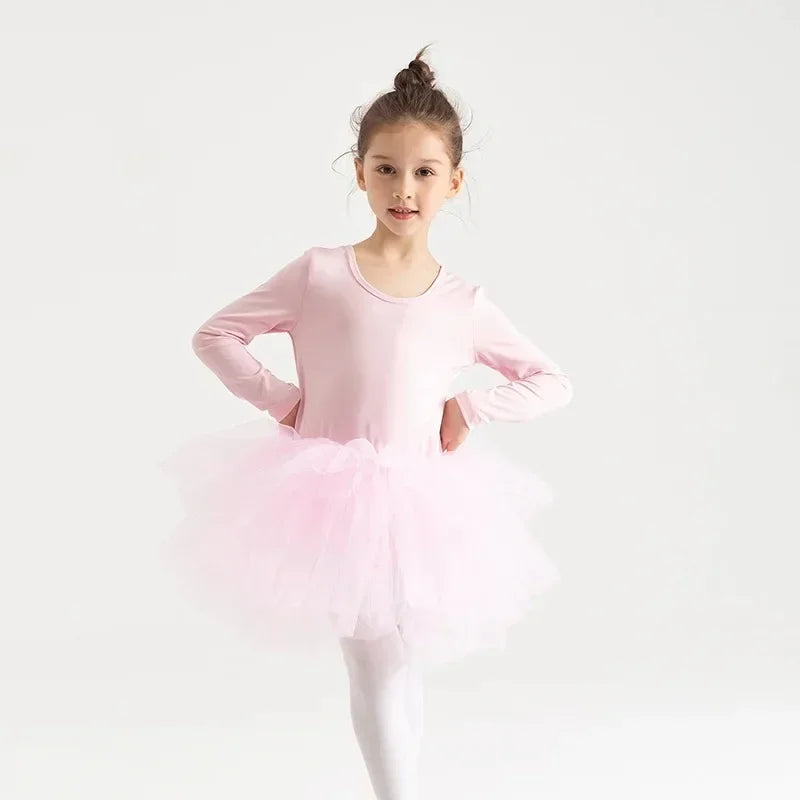 Baby Girl Princess Tutu Dress Long Sleeve Infant Toddler  Ballet Dress