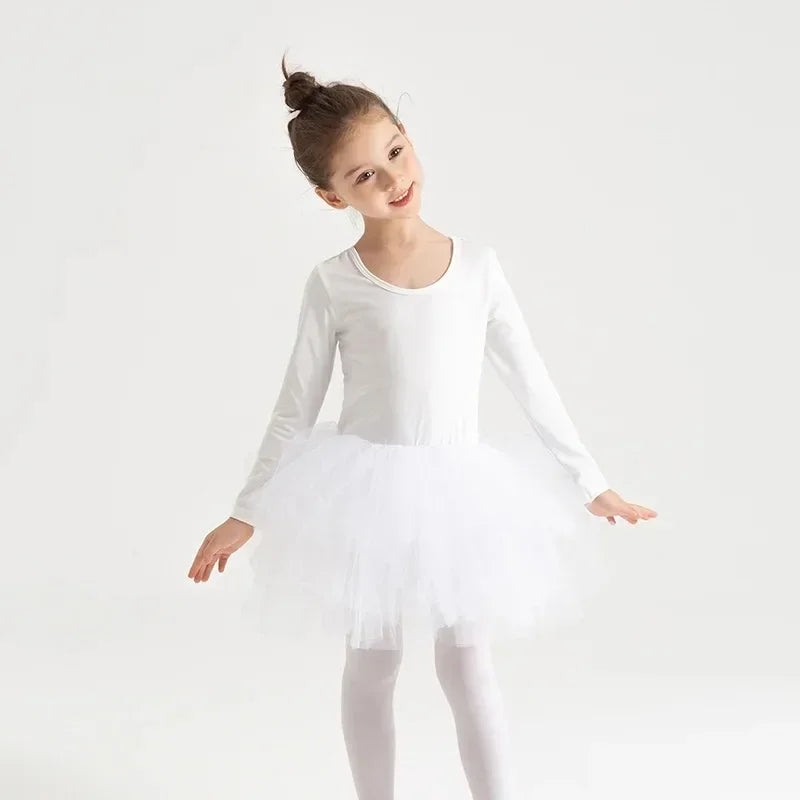 Baby Girl Princess Tutu Dress Long Sleeve Infant Toddler  Ballet Dress