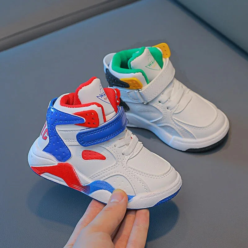 Kids Fashion High-top Sneakers for Boys Girls Shoes - GuGuTon baby store - Baby Fashion - Toddlers Outfits - Babies Outfits - Toddler Clothes - Kids Clothing - Newborn Clothes - Newborn Wear - Kids Wear - Trending Clothes - Trending Outfits - Fall Fashion - Winter Fashion - Girls Clothes - Boys Clothes - Babies Wear - Kids Accessories - KidsWear - Summer Clothes - Summer Fashion - Summer Trend - Falls Sweaters - Tops - Bottom - Jeans - Blouse - Dresses - Newborn Dresses - Toys