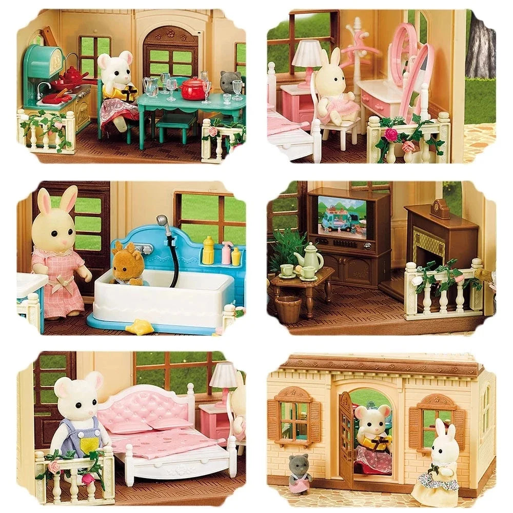 Model decoration girl small toy girl gift miniature landscape decoration amusement park