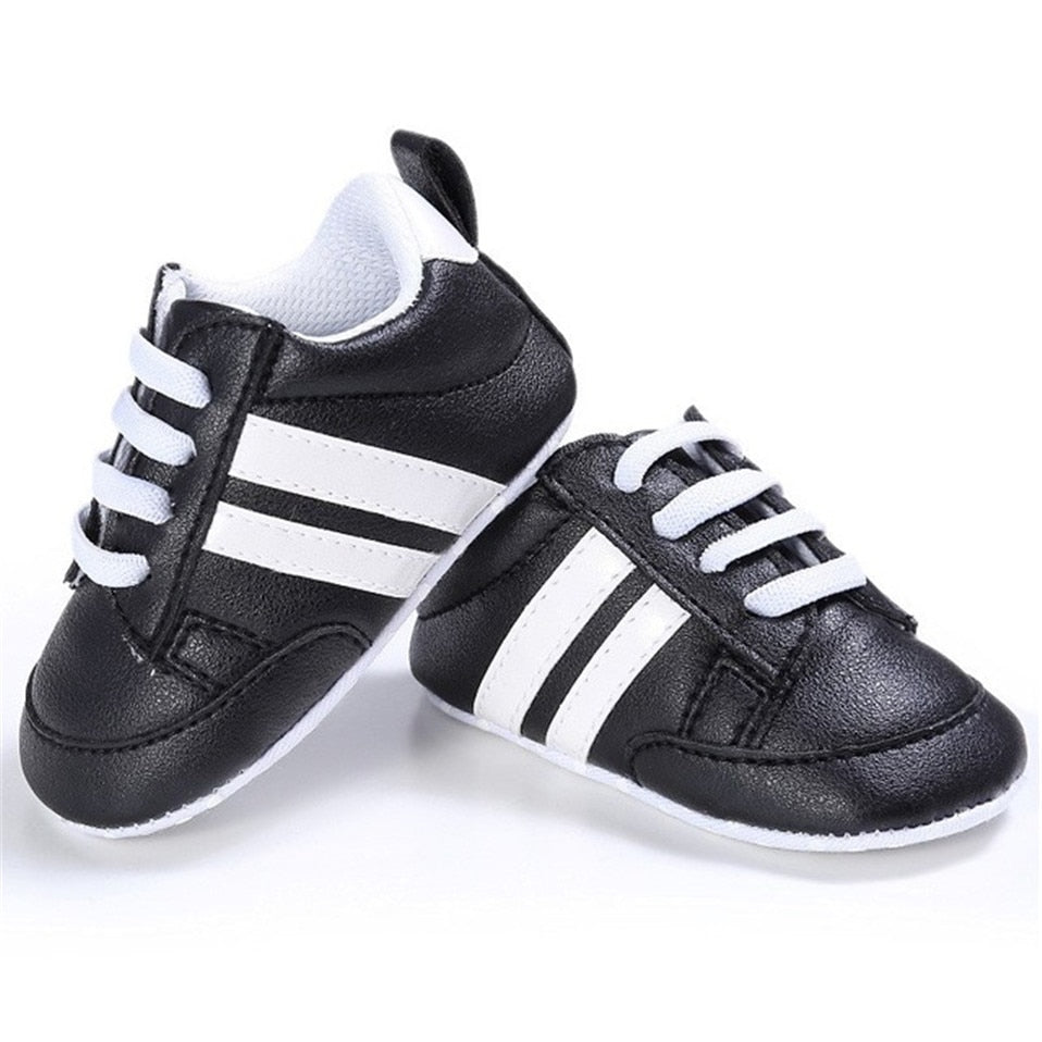 Baby Shoes Newborn Boys Sneaker Girls Two Striped First - GuGuTon