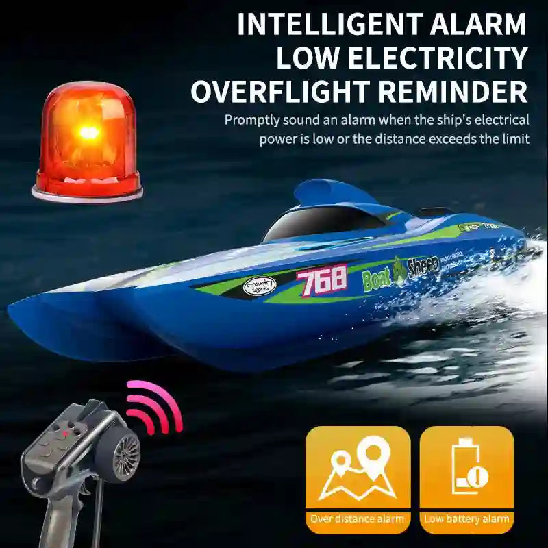 TX768 RC Boat 2.4G Brushless High Speed Remote Control Ship 30km/h
