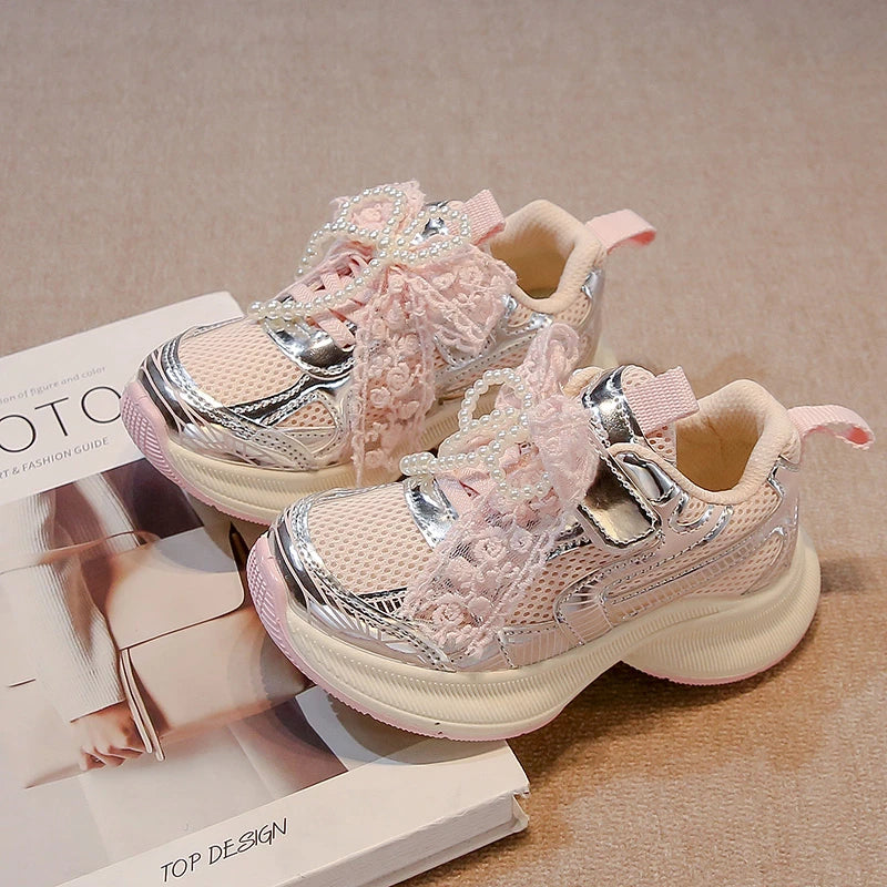 Girls' Sports Fashion Dad Shoes 2025 Spring