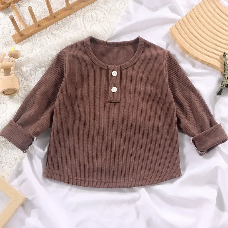 Diana Round Neck Base Long Sleeve Tops