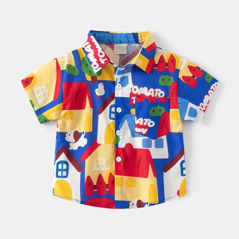 Mario Clothing Boys Short Sleeved Shirt - GuGuTon baby store - Baby Fashion - Toddlers Outfits - Babies Outfits - Toddler Clothes - Kids Clothing - Newborn Clothes - Newborn Wear - Kids Wear - Trending Clothes - Trending Outfits - Fall Fashion - Winter Fashion - Girls Clothes - Boys Clothes - Babies Wear - Kids Accessories - KidsWear - Summer Clothes - Summer Fashion - Summer Trend - Falls Sweaters - Tops - Bottom - Jeans - Blouse - Dresses - Newborn Dresses - Toys