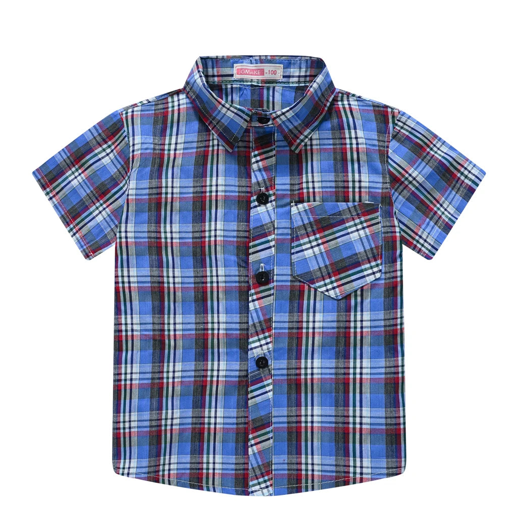 Ivan Children's Clothing Boy Plaid Shirt