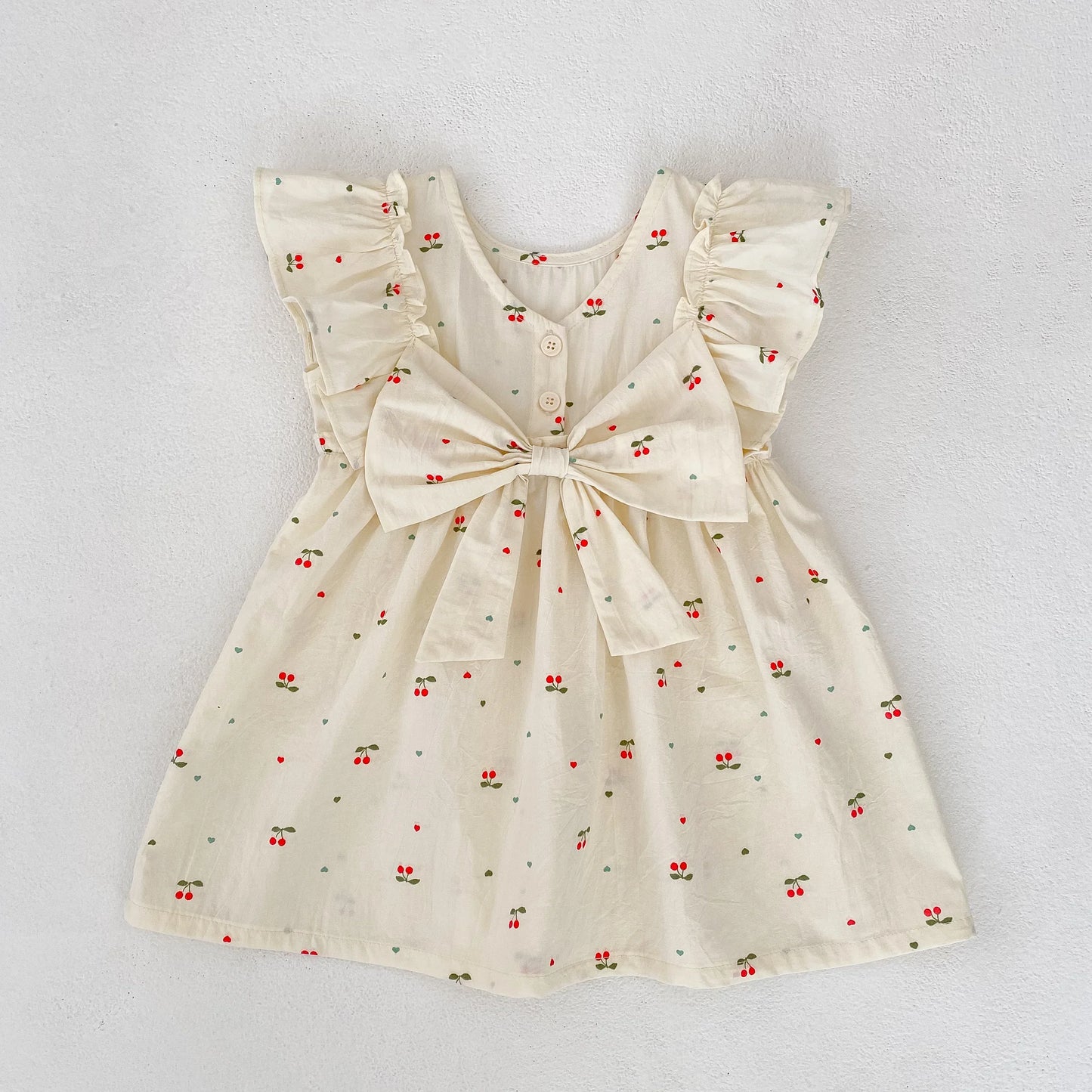 Sister Cherry Print Outfit