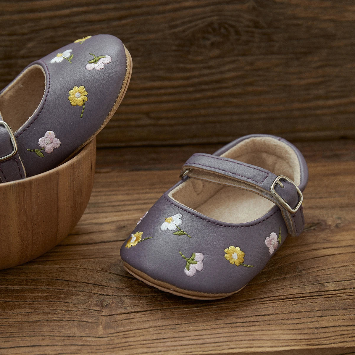 ma&baby 0-18M Baby Girl Shoes Newborn Infant Toddler First Walkers Floral Embroidery Shoes