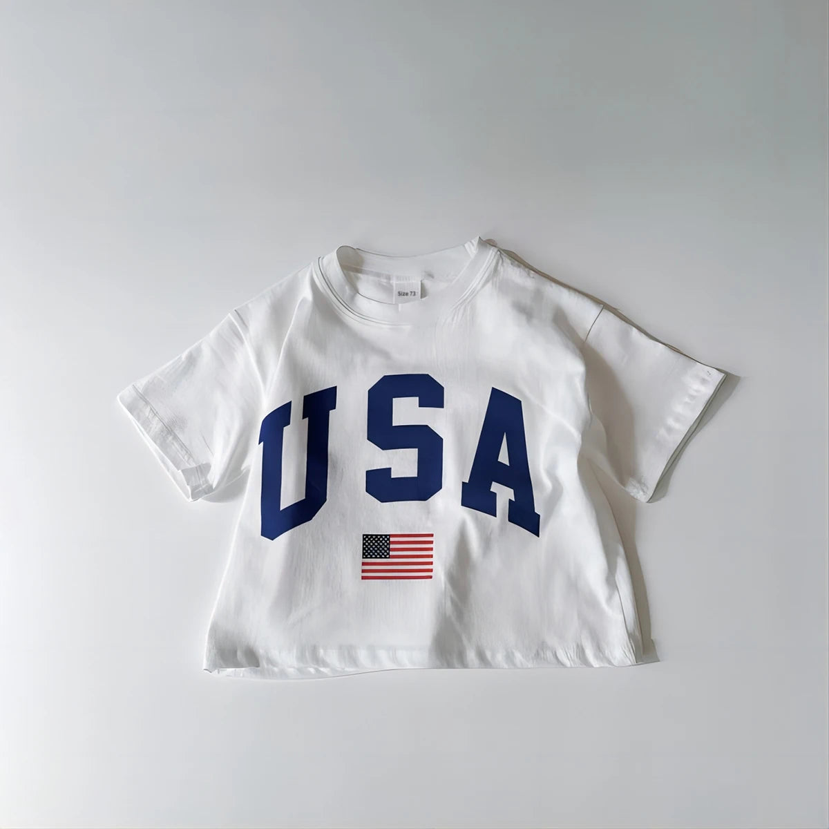 Emma Oversized USA Print Cotton Casual Tops Infant Outfit