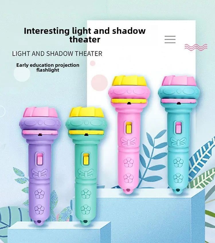 Flashlight Projector Torch Lamp Toy Cute Cartoon Creativity Toy
