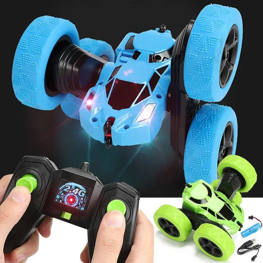 RC Stunt Car Children Double Sided Flip Remote Control 360 Rotation