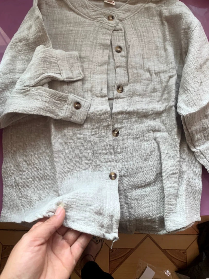 Neji Casual Stand-Up Collar Button Boys Shirt Tops - GuGuTon baby store - Baby Fashion - Toddlers Outfits - Babies Outfits - Toddler Clothes - Kids Clothing - Newborn Clothes - Newborn Wear - Kids Wear - Trending Clothes - Trending Outfits - Fall Fashion - Winter Fashion - Girls Clothes - Boys Clothes - Babies Wear - Kids Accessories - KidsWear - Summer Clothes - Summer Fashion - Summer Trend - Falls Sweaters - Tops - Bottom - Jeans - Blouse - Dresses - Newborn Dresses - Toys