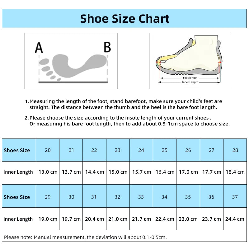 Princepard Orthopedic Kid Sneakers White Color Back to School Children's Shoes