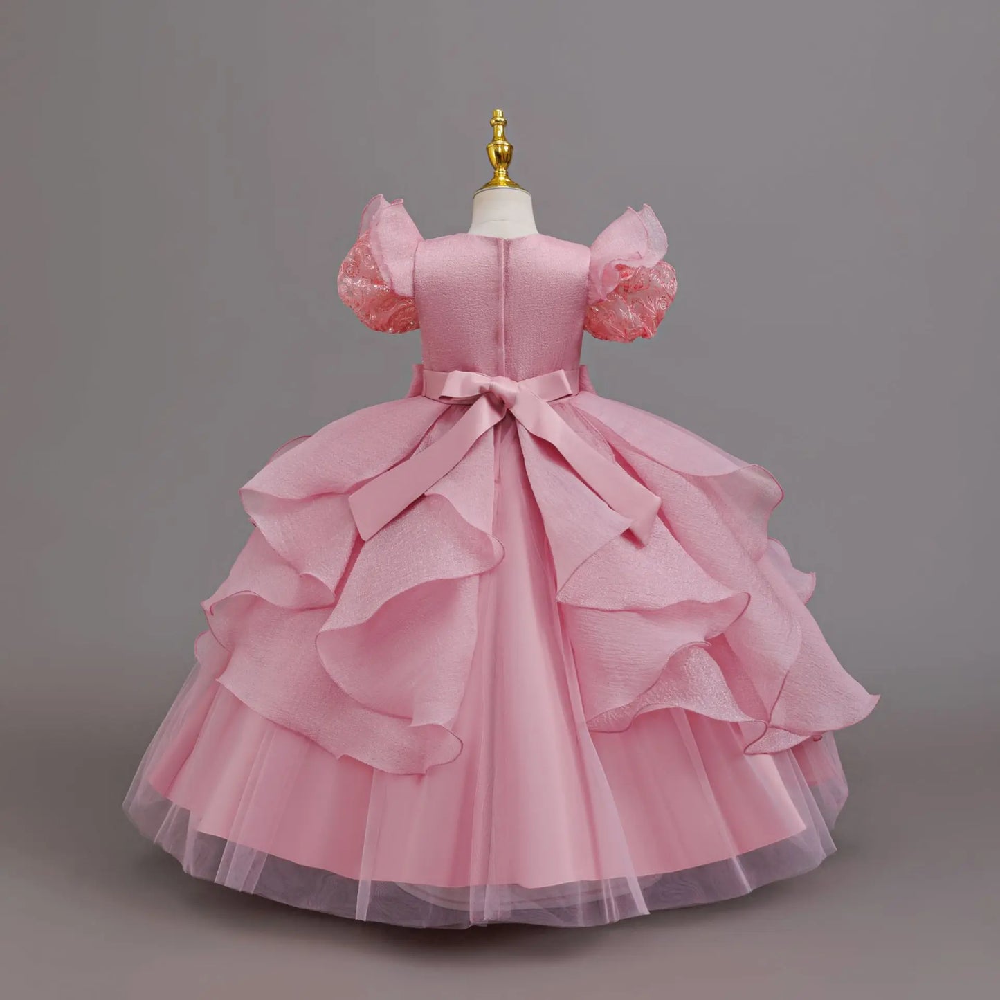 Gorgeous Elegant Girl Dress Model Show Piano Performance Birthday Party