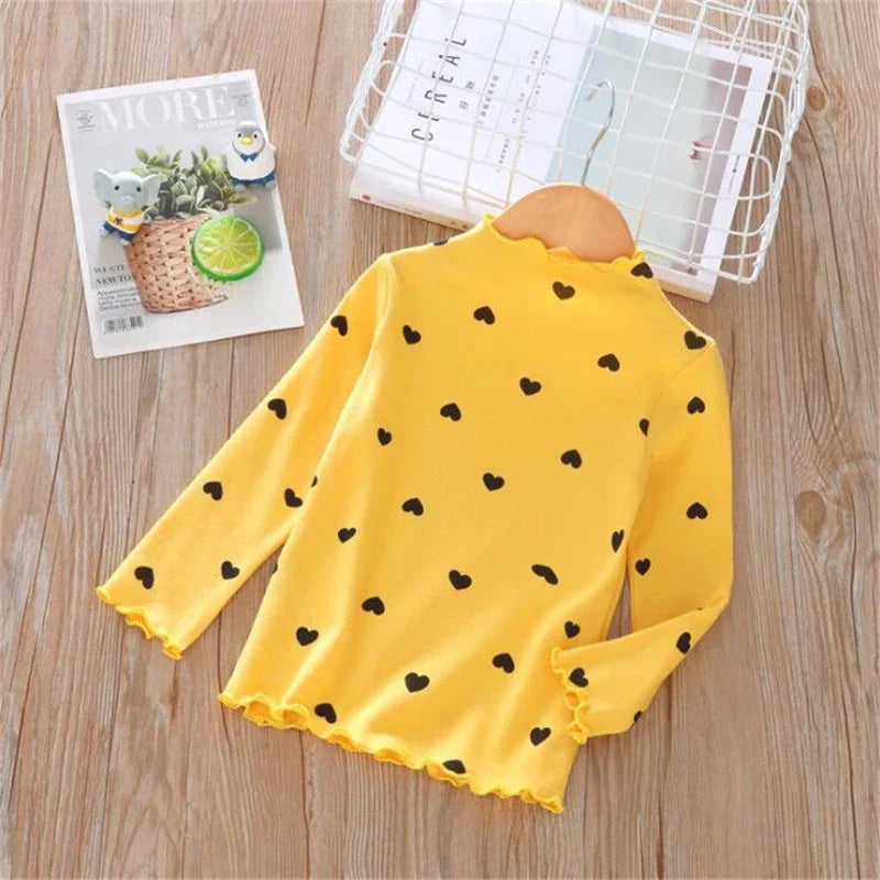 Jade Turtleneck Long-sleeve Top for Kids