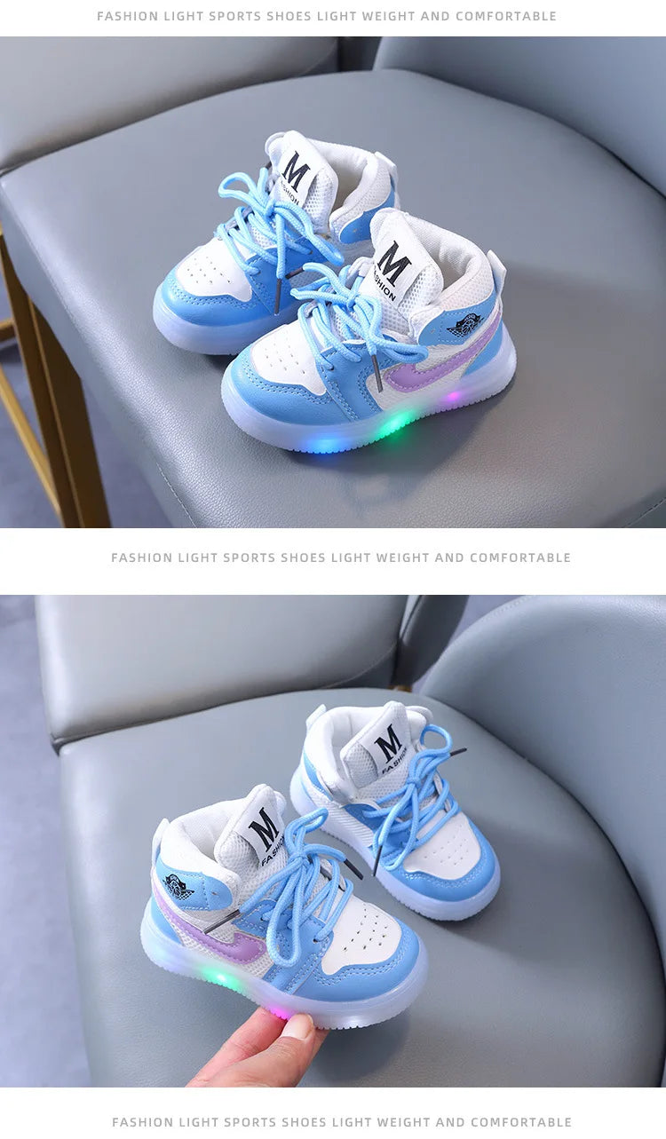Junior Children Luminous Shoes for Toddlers with LED Lights