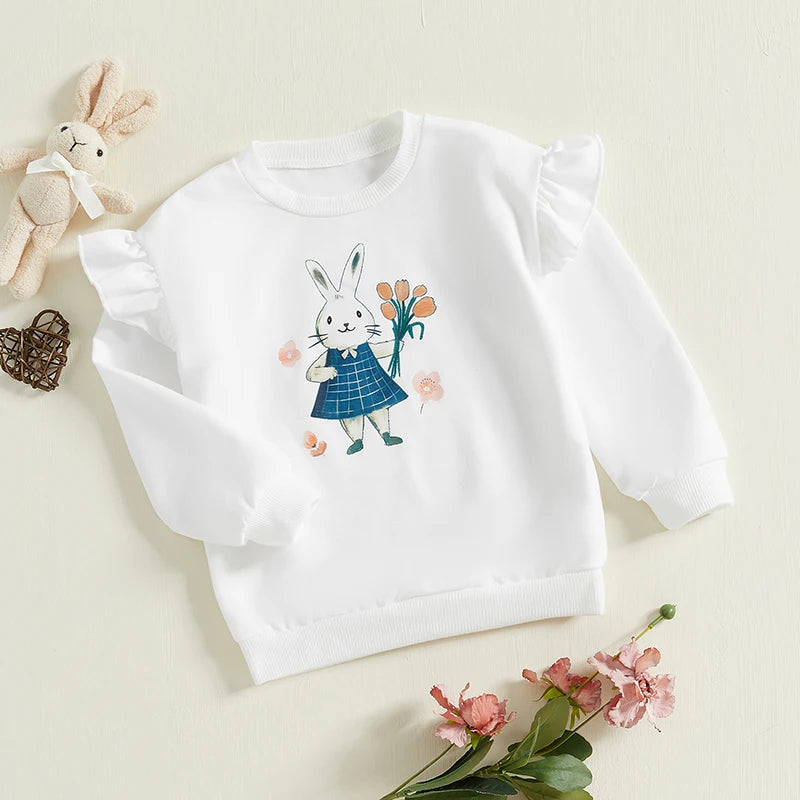Mila Long Sleeve Cute Bear Print Sweater