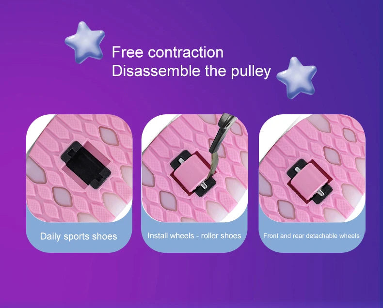 Dual-Use Sneakers Roller Shoes for Kids