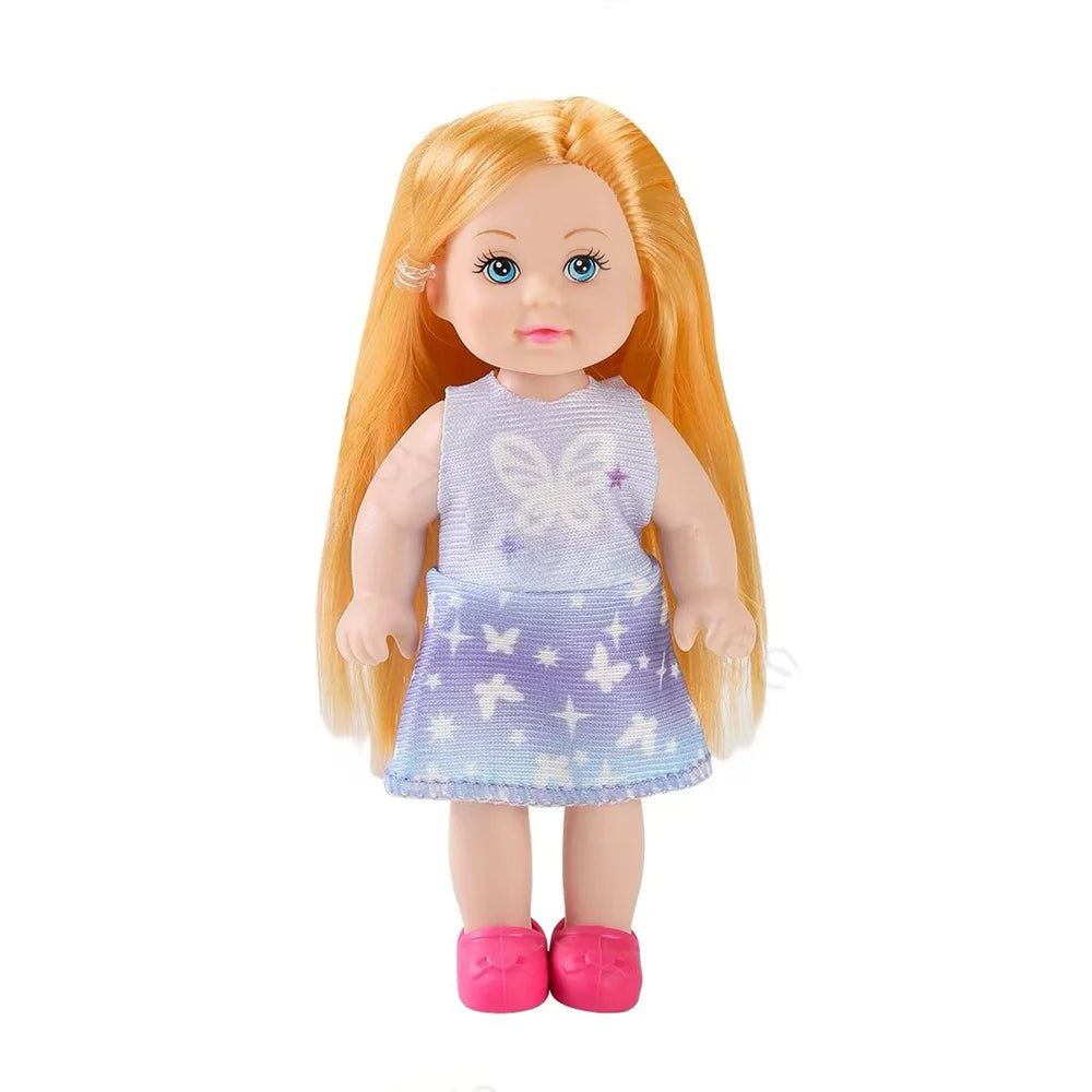 Multi style set with optional mini baby palm dolls, girl player toys, gifts