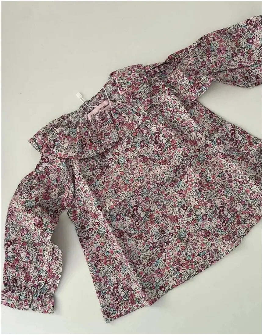 Paola Cute Cherry Printing Baby Tops