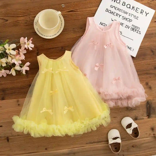 Mia Baby Girl Chiffon Dress - Princess Style for Summer Parties