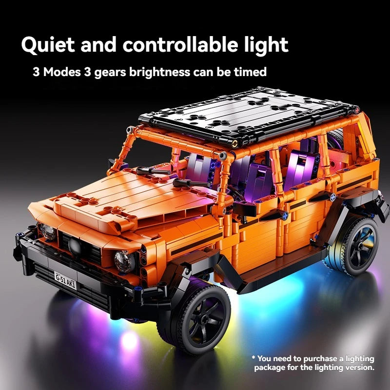 NEW Technical Super Car G Class Off Road Vehicle Building Blocks Creative Desktop Model  Birthday Halloween Christmas gifts Kids