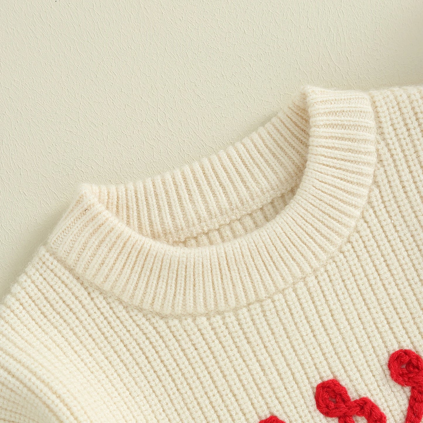 Walter Crew Neck Letters Warm Winter Sweater