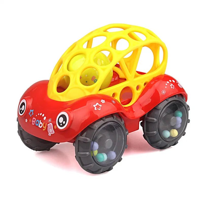 Baby Car Toys for 6 12 Months Friction Car Infant Soft Rubber Inertial Push and Go