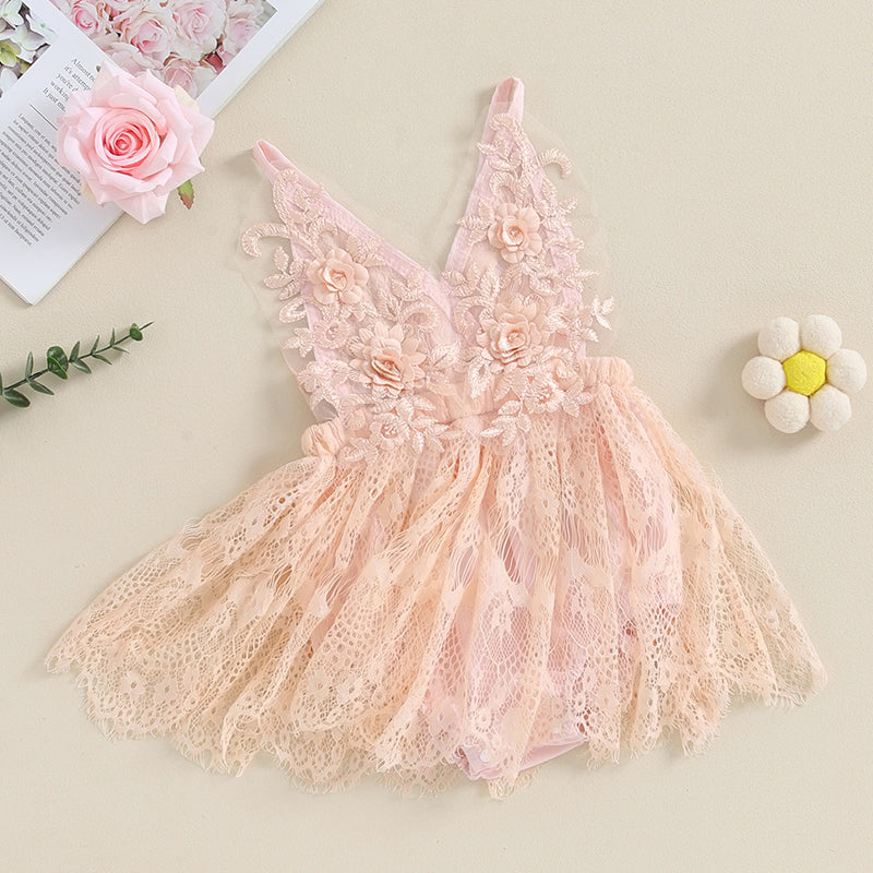 Lioraitiin Baby Girls Romper Dress