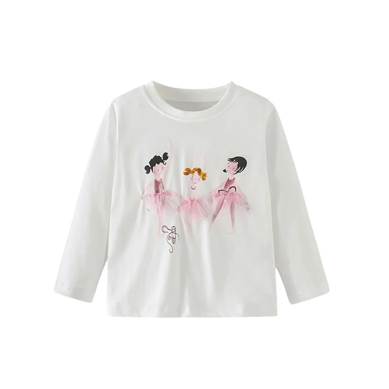 Alice Unicorn Long Sleeve Girls Tops