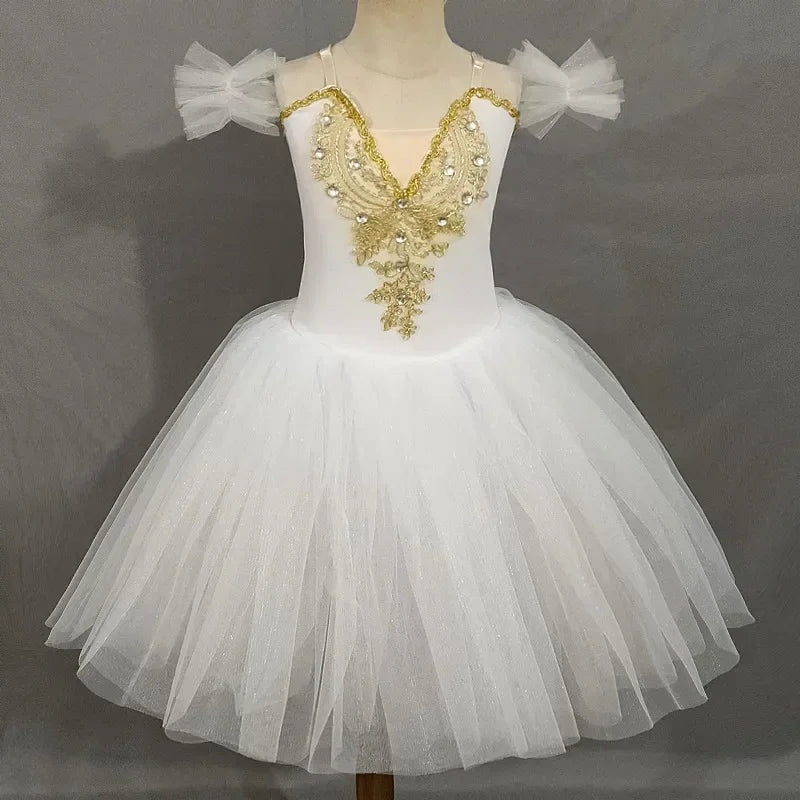 Norma Summer Ballet Dress for Girls - Kids Dance Tutu Outfit