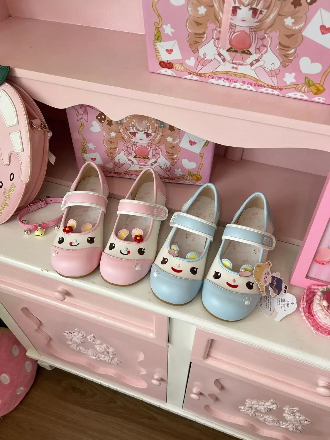 Summer Autumn New Sweet Girl Cute Indoor Round-toe Shoes Japanese Cartoon Mp Jojifuku Lolita Flat Shoes Y2k Accessories