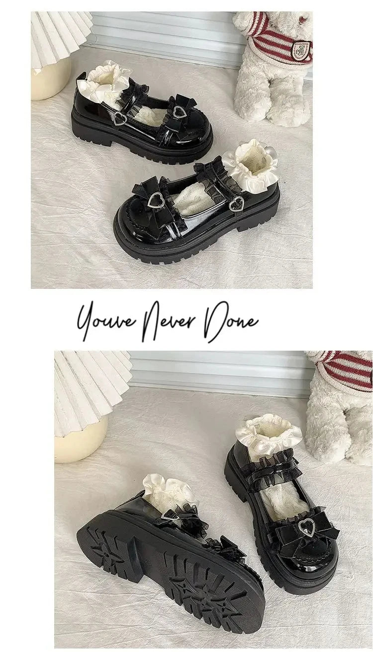 2025 Summer New School Girl JK Loafer Pumps Platform Shoes